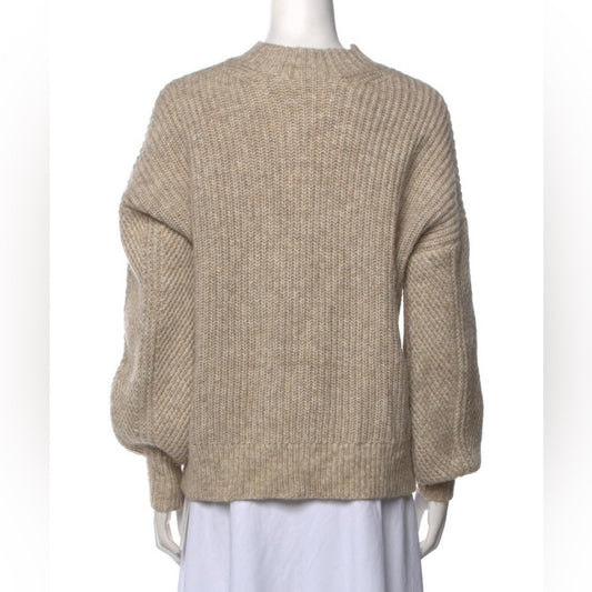 Ted Baker wool blend beige mock neck sweater size 3