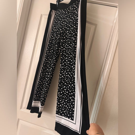 Black by Saks Fifth Ave black and white trouser pants size large