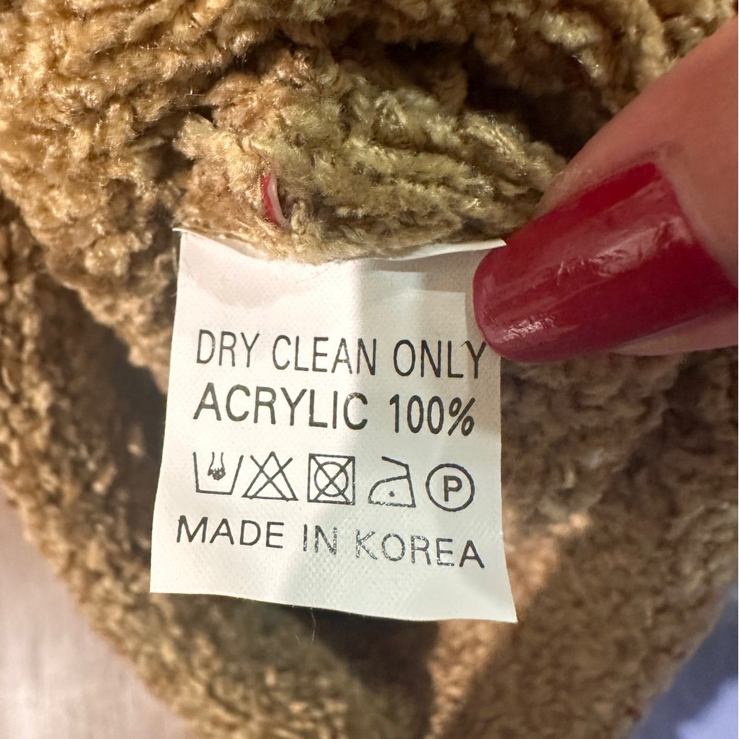 Light brown knit hat