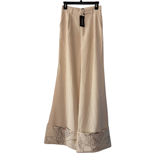 NWT SHEIN cream high waisted trouser pants size small