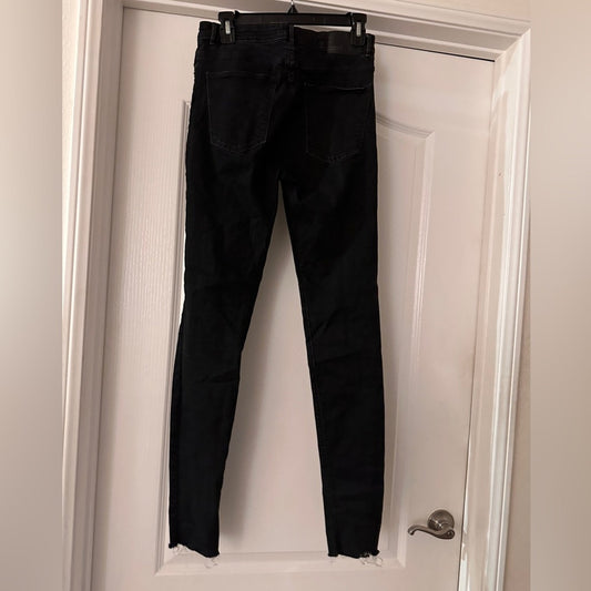 Zara black skinny jeans size 8