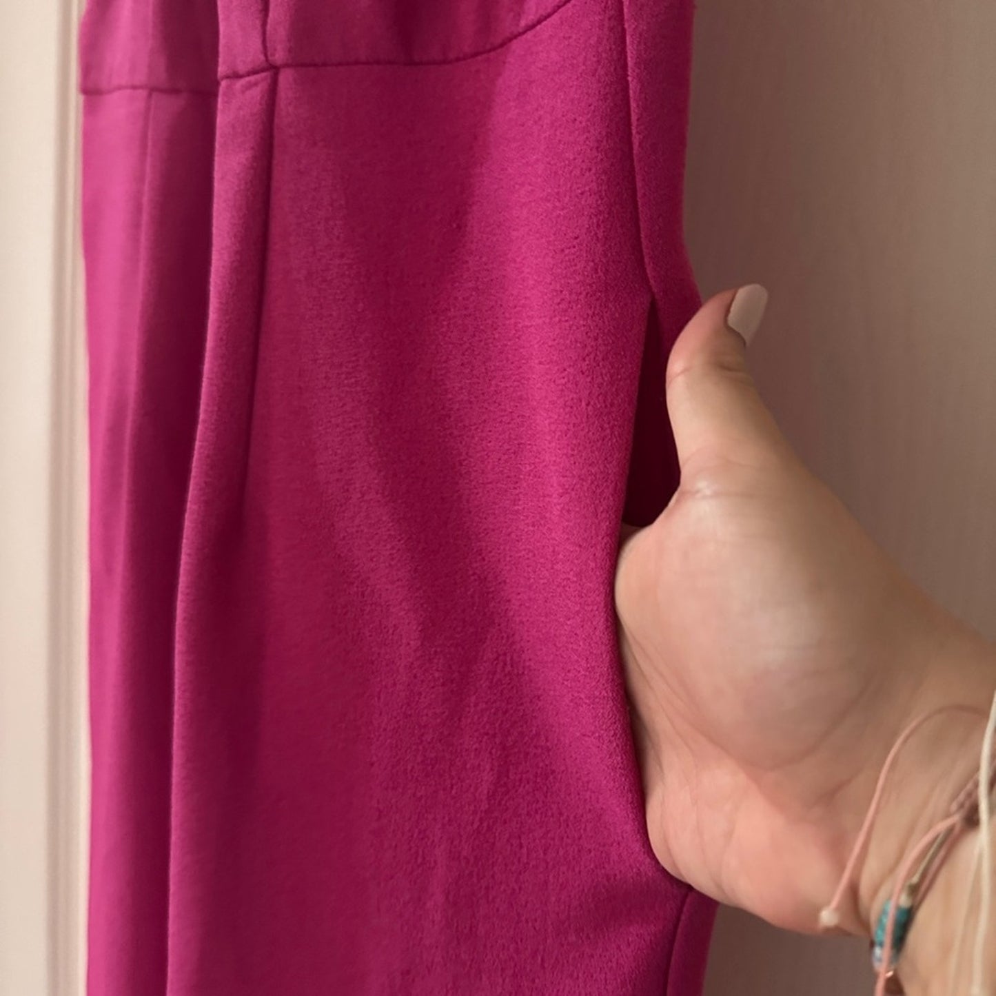 🍷Julia Jordan bright purple twist halter jumpsuit size 8