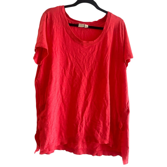 🍷Lucy & Laurel coral modal cotton soft tee shirt size 3X