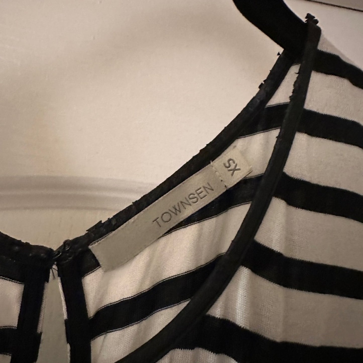 Townsen black and white striped modal dress Size XS