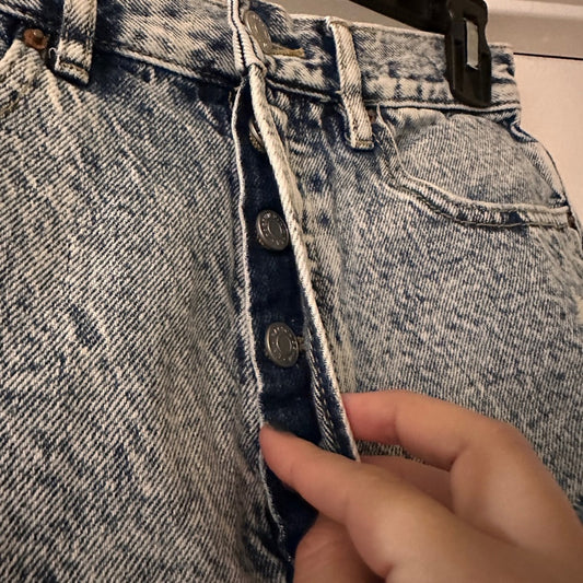 Pacsun Ultra High Rise Distressed Denim Shorts Size 26