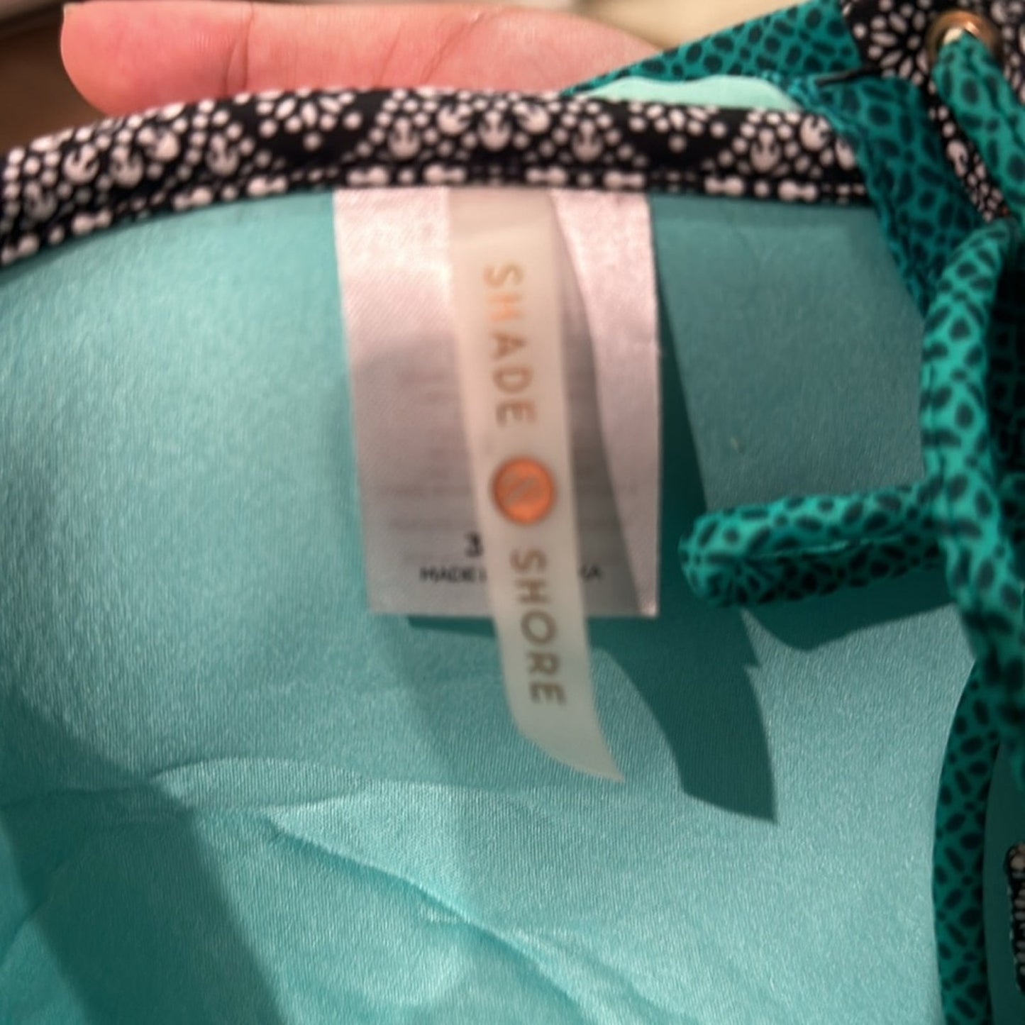 Shade and shore eclectic print top size 36 DD