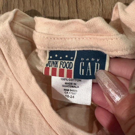 Junk Foods X Gap peanuts Graphic tee size 18-24 mo