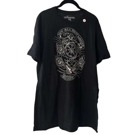 Atomic Aces black graphic tee size large