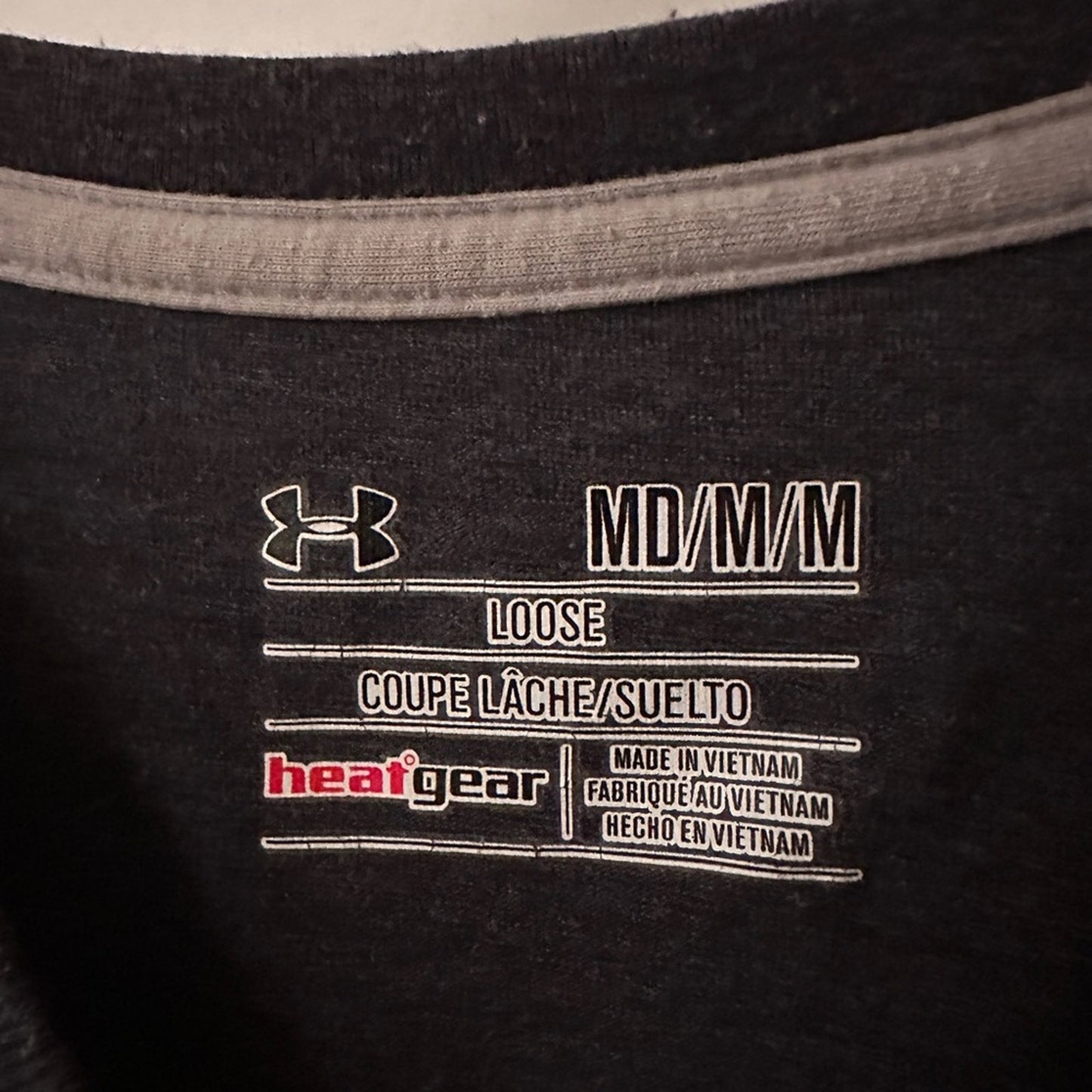 Under Amour grey tee shirt size medium