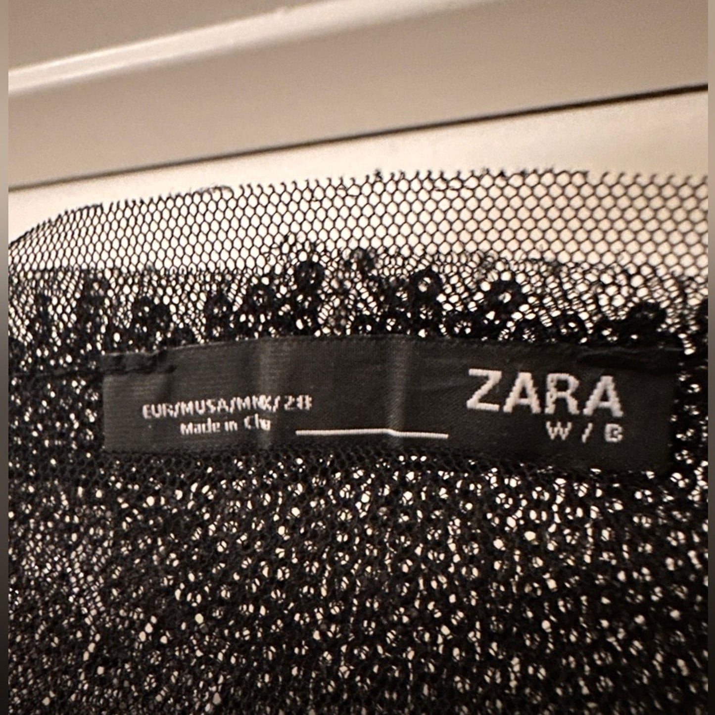 Zara black sequin floral embroidered mini dress size medium