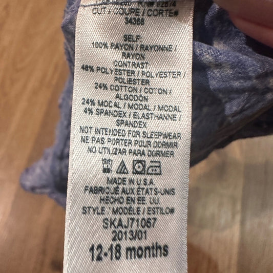 Splendid 12-18 mo purple indigo dress