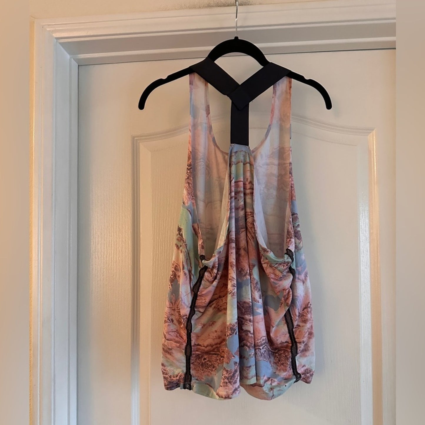 Champion marble print racer back tank size XL