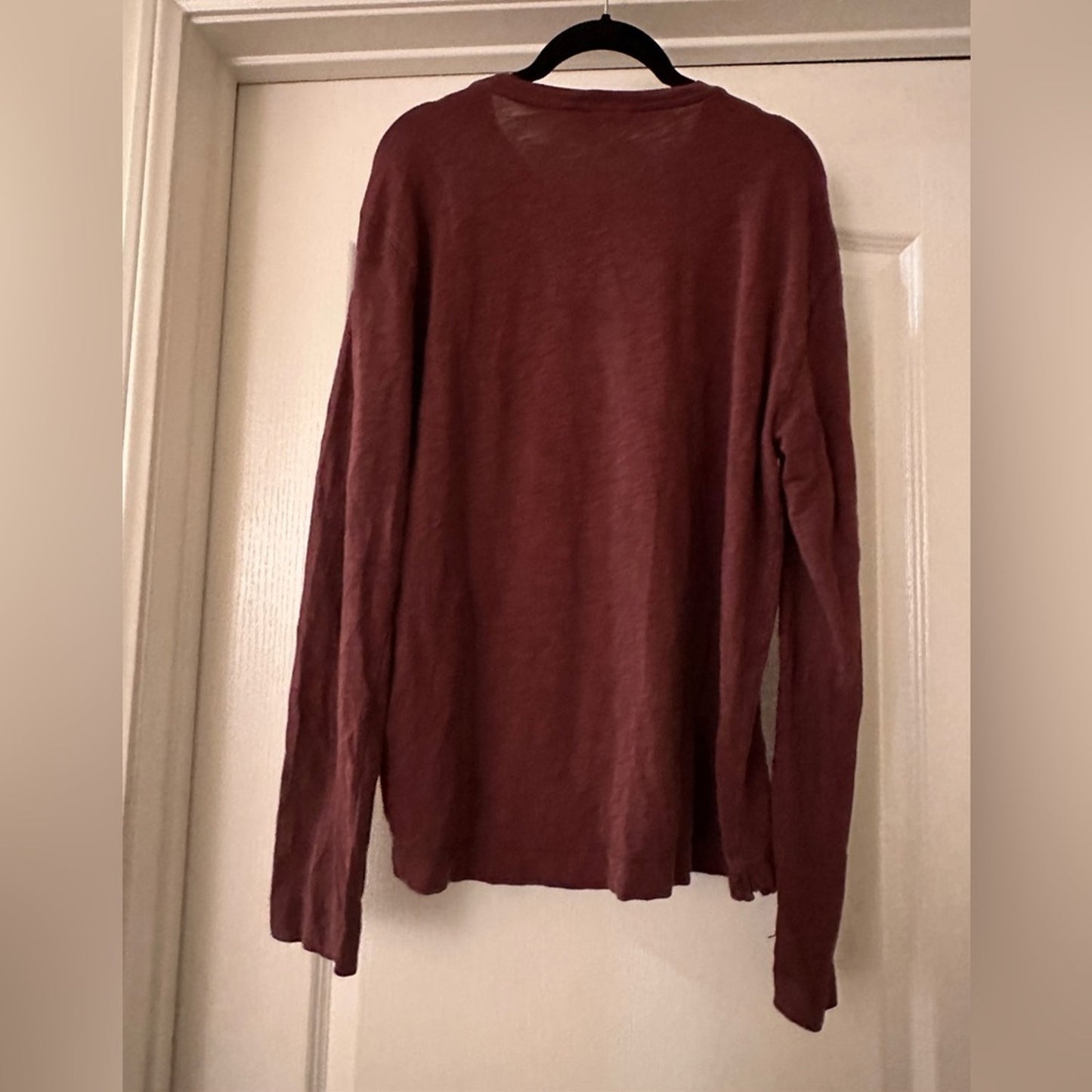 Calvin Klein maroon long sleeve tee size large