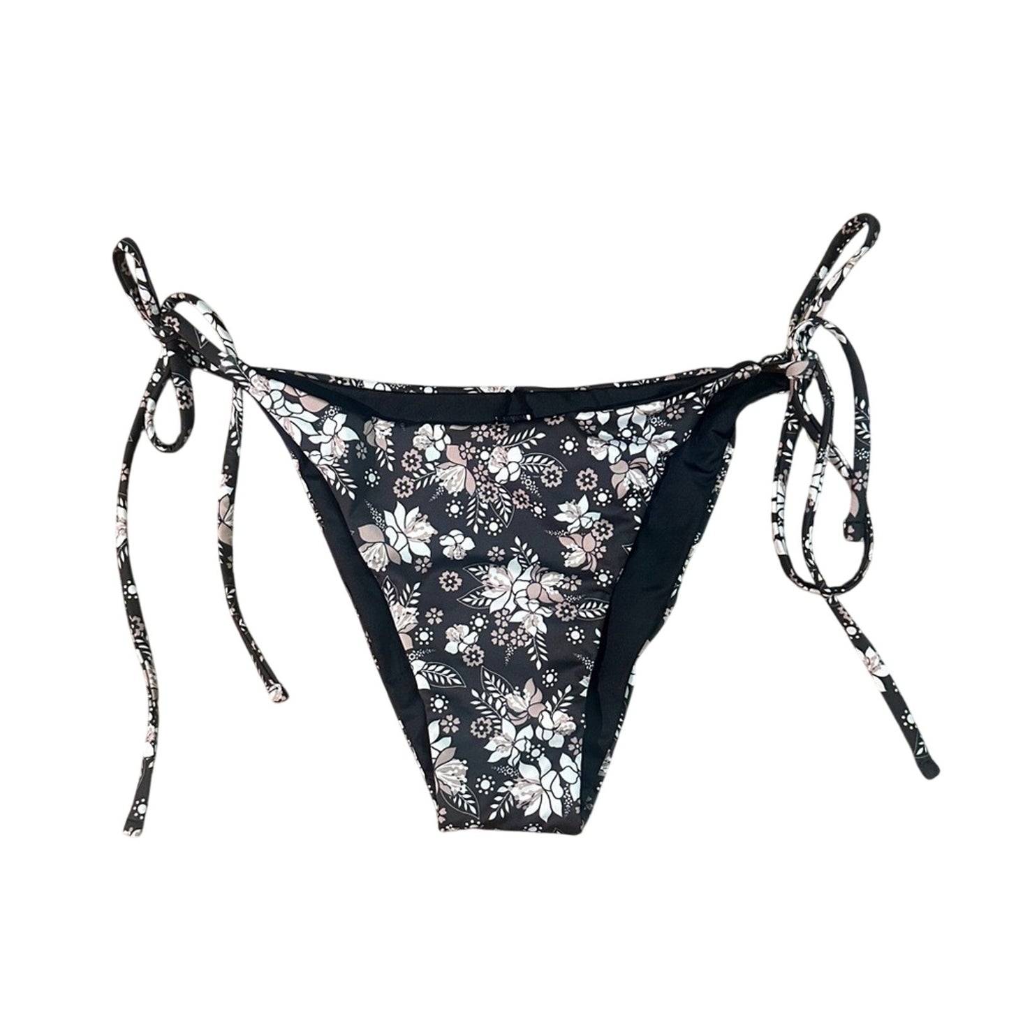 NWOT Aloha Marina floral print string bikini bottoms size medium