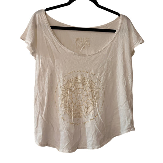 The Glow Effect white graphic tee size small