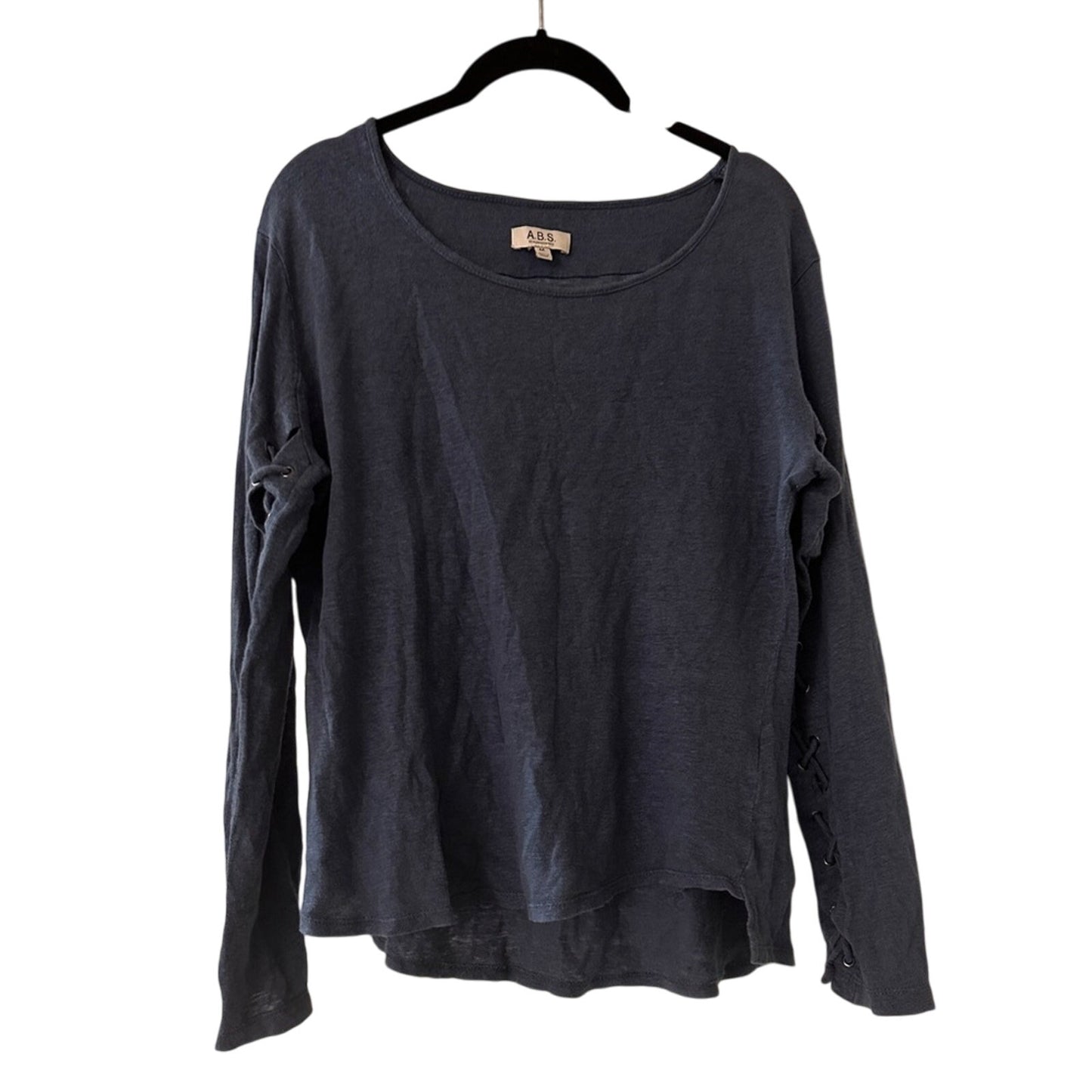 A.B.S. My Allen Schwartz 100% linen long sleeve top
