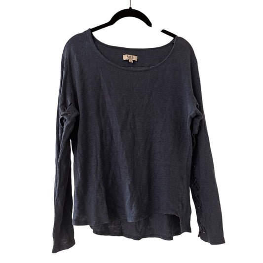 A.B.S. My Allen Schwartz 100% linen long sleeve top