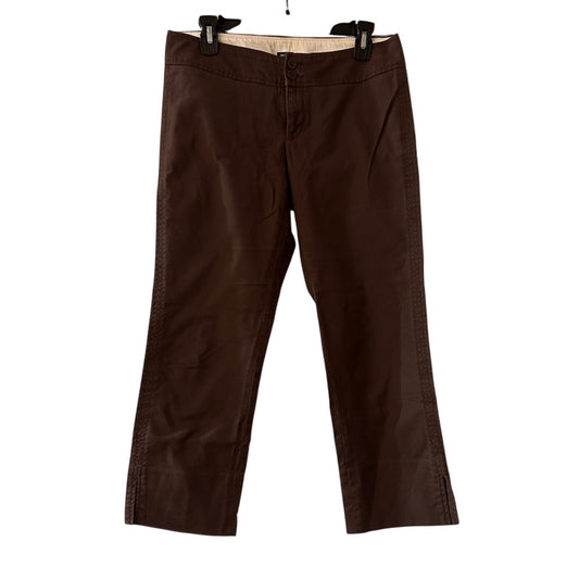 Gap brown khaki capri pants size 6