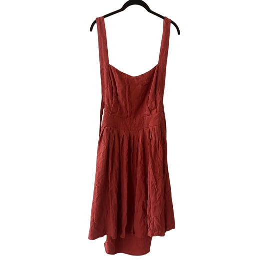 Hanalulu cotton linen overall aprin dress one size