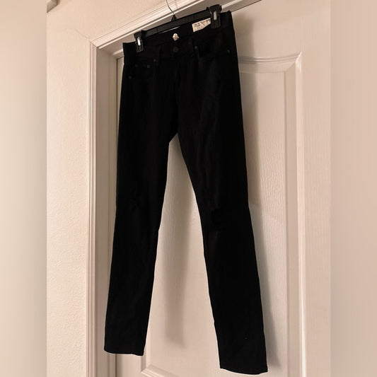 Rag & Bone black tattered skinny jeans size 25