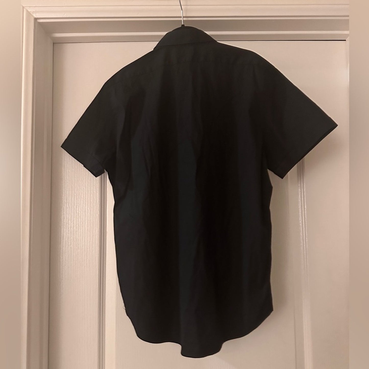 Zara black super slim fit button down shirt size XXL