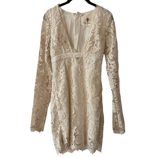 The Jetset Diaries crochet lace deep V body on dress size xs