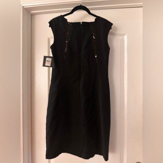 NWT Ellen Tracy black sleeveless dress size 2