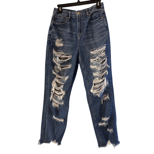 American Eagle distressed straight leg jeans size 4