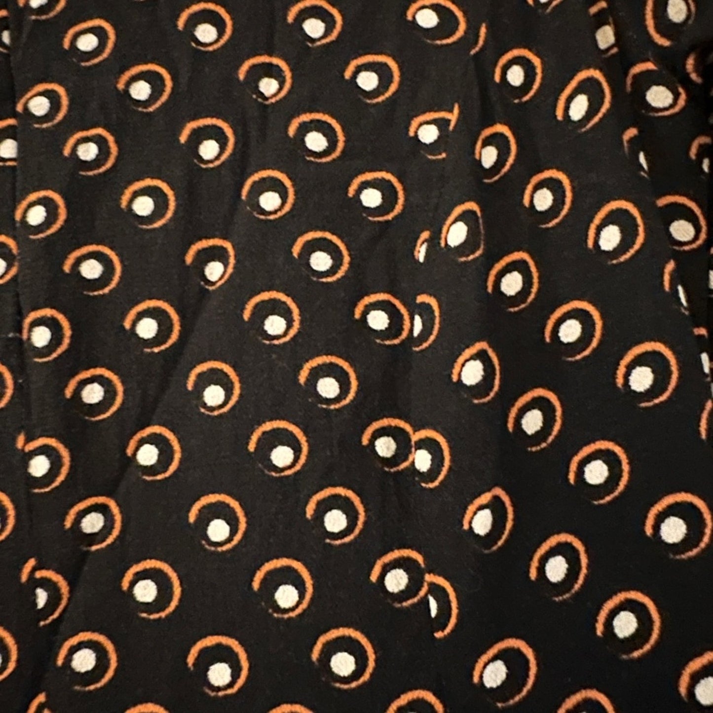 Club Monaco black abstract polka dot midi dress size 00