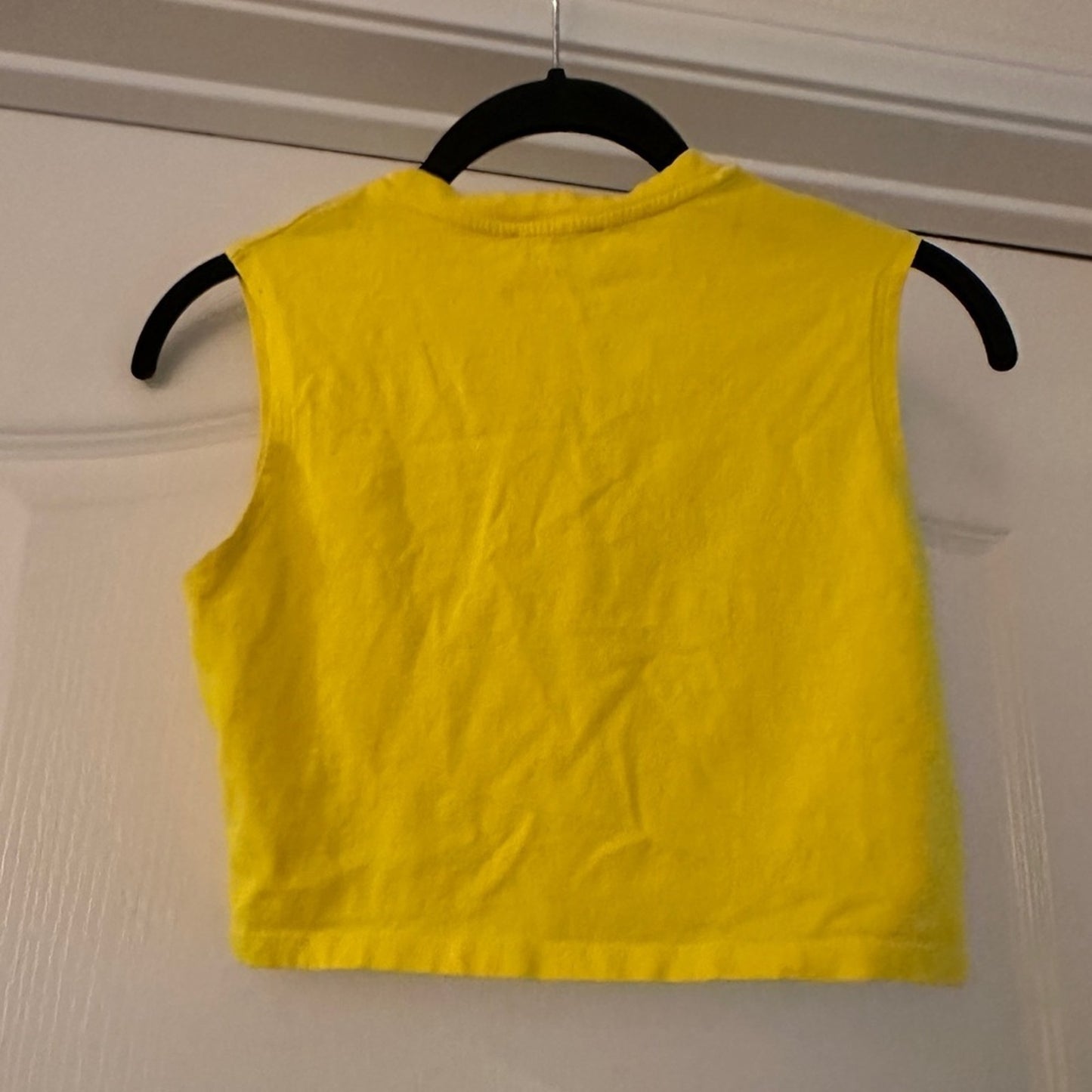 Zara yellow muscle tank size small
