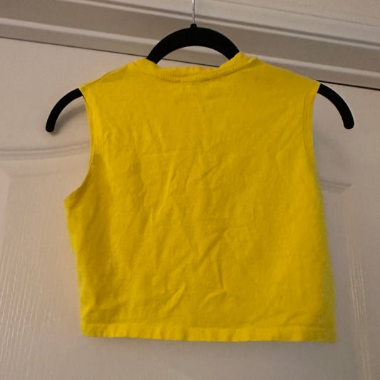 Zara yellow muscle tank size small