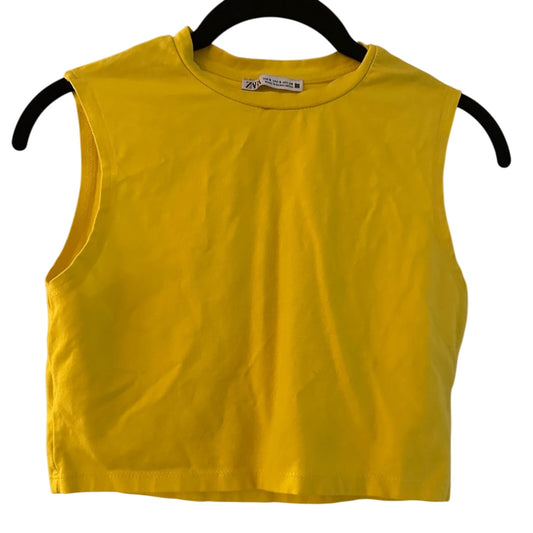 Zara yellow muscle tank size small