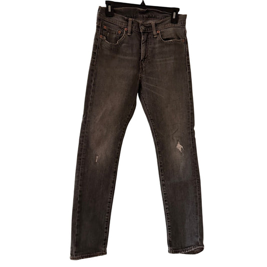 Levi’s 510 dark grey distressed skinny jeans 28/30