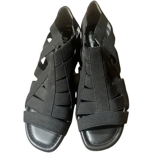 🍷Flexx black strapy sandals size 7