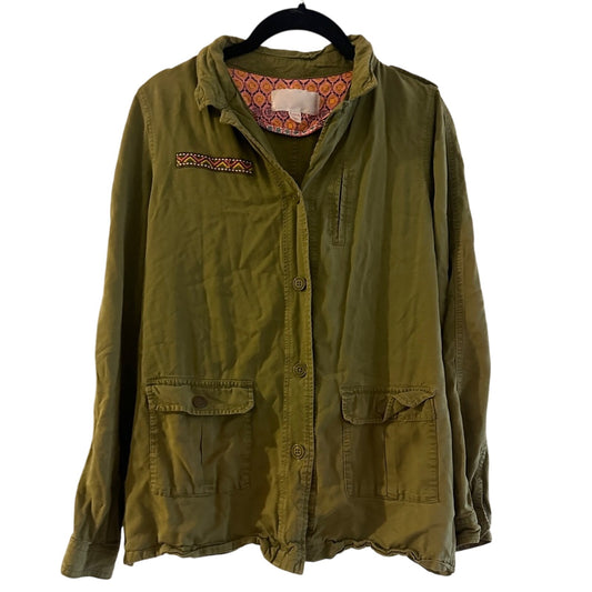 Xhilaration army green shacket size 14/16