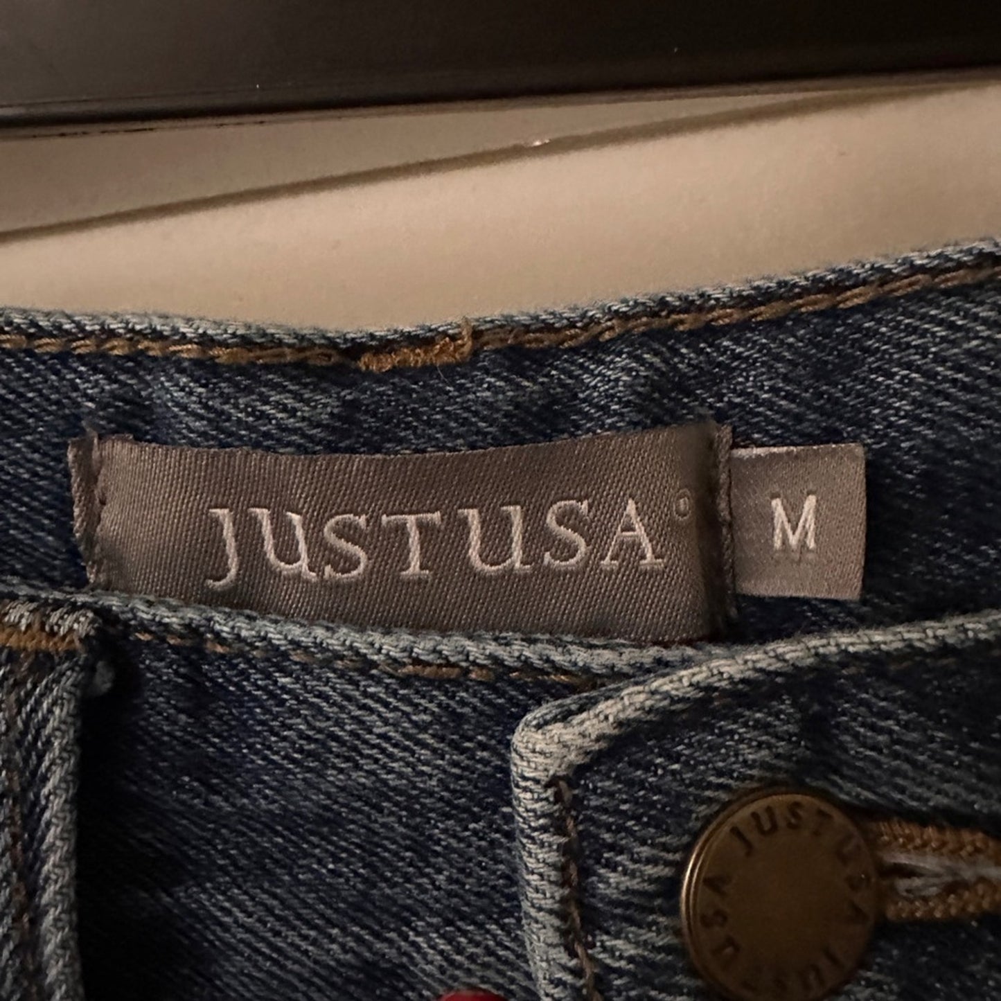 Just USA distressed denim shorts size medium