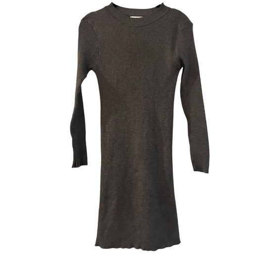 One Story grey ribbed king mini dress size M/L