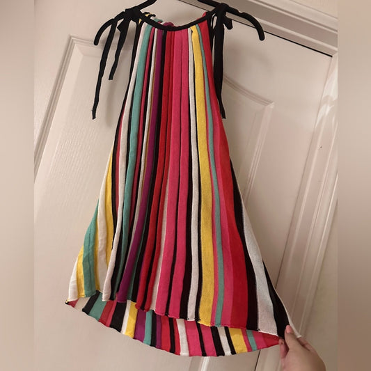 New York & Company multicolored mod inspired knit tank blouse size XL