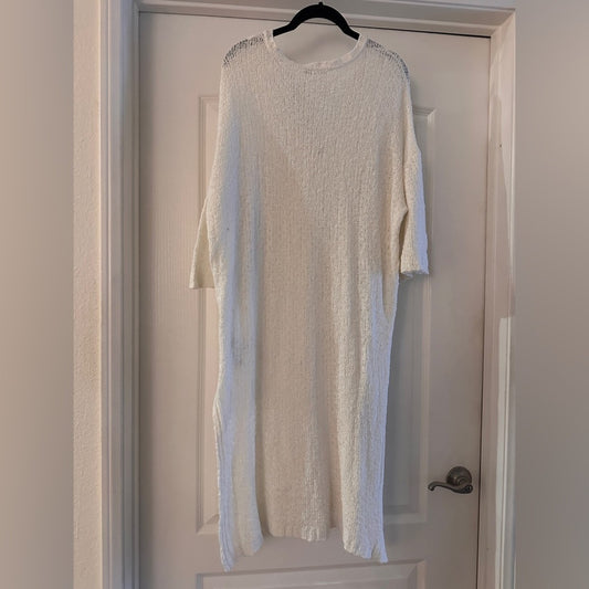 Zara lightweight loose knit vneck dress size small