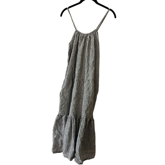 BOHO ME Navy and white stripped dress size medium