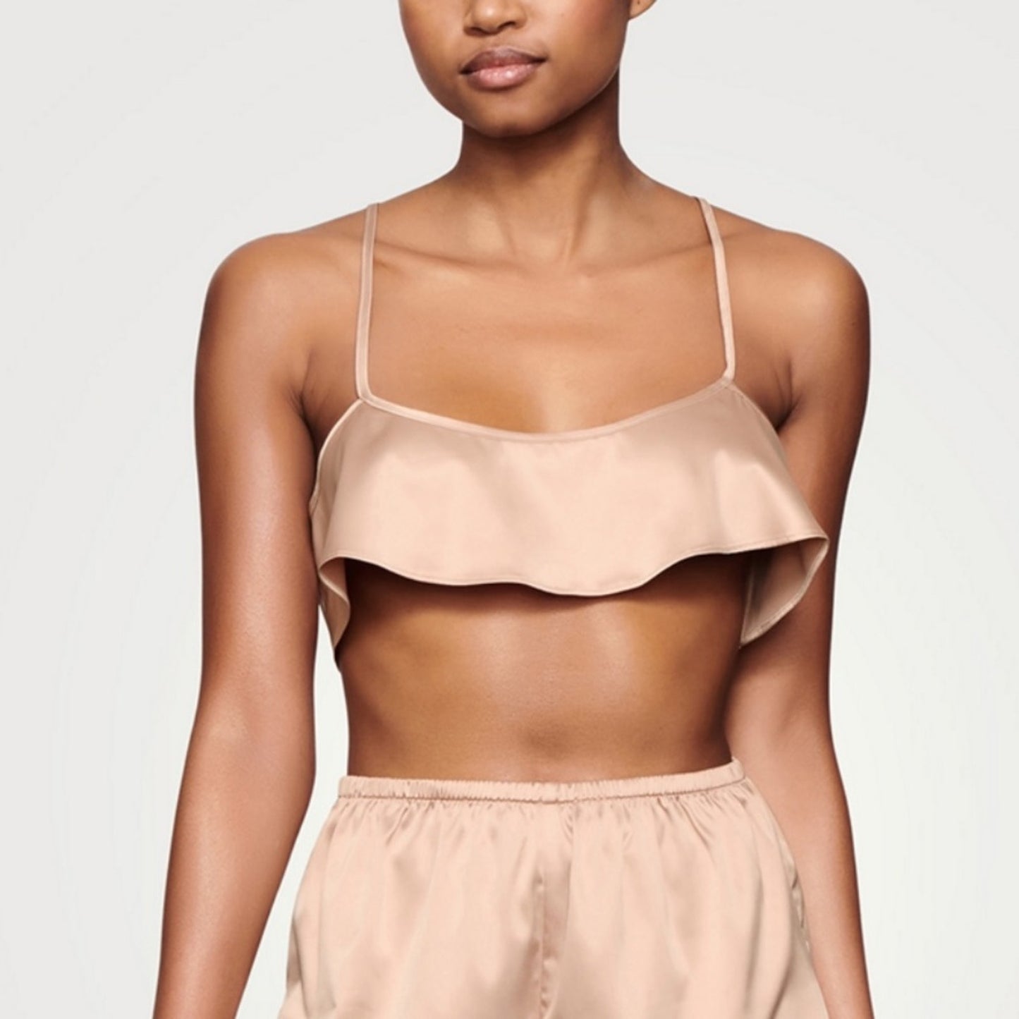 Skims woven shine cropped cami size 2X