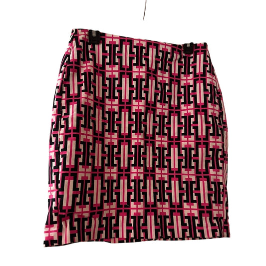 Banana Republic Factory Geometric Pink and Black Skirt size 6