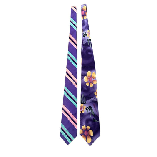 🍷Set of 2 vintage silk ties