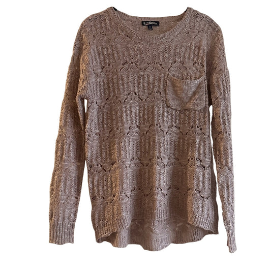 Freshman Mauve purple blood knit pocket sweater size xs