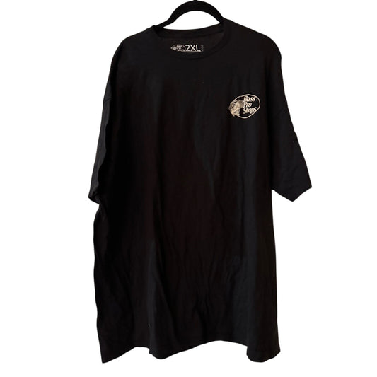 Bass pro shop black cotton graphic tee shirt size 2XL