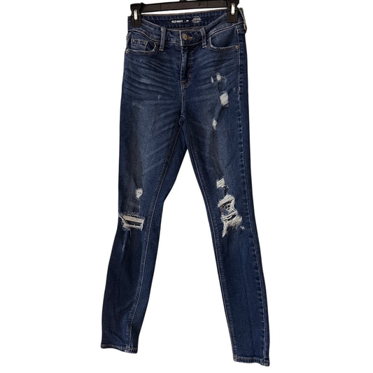 Old Navy high rise rockstar super skinny jeans size 00