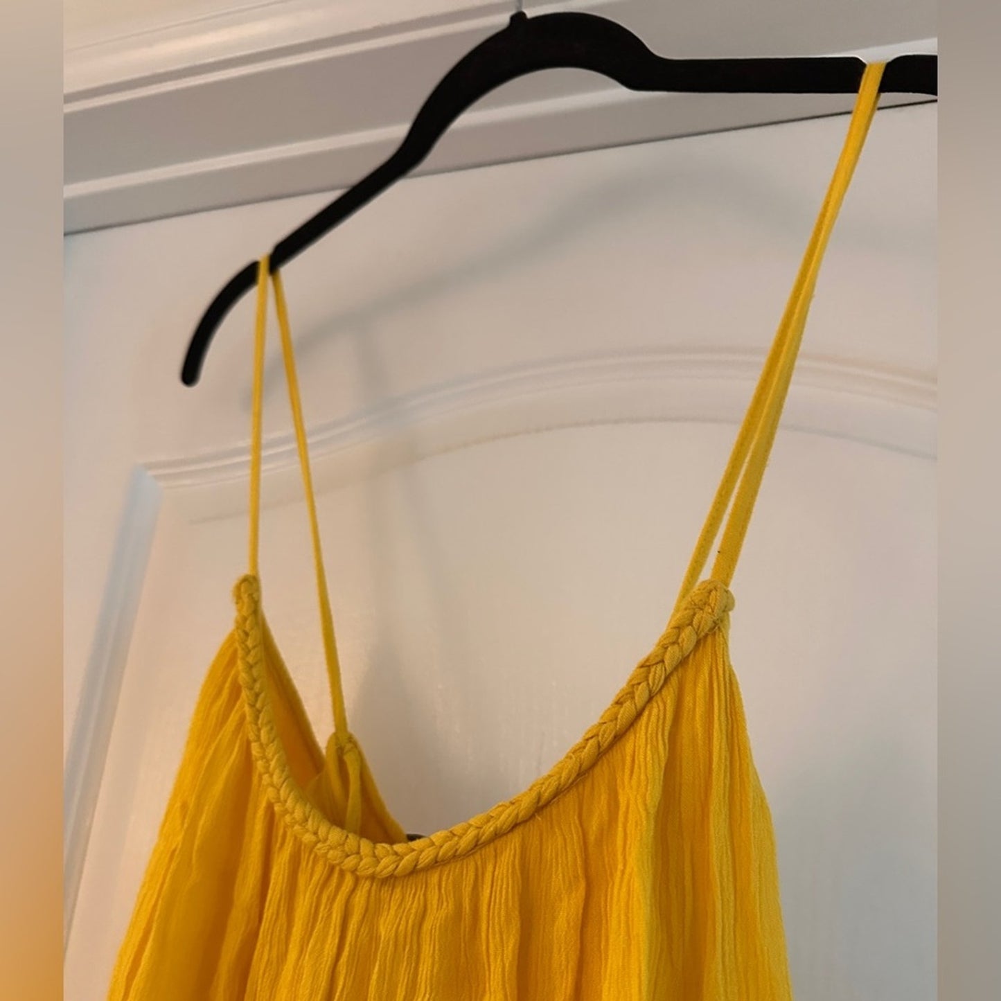 Zara yellow mini tank dress size medium