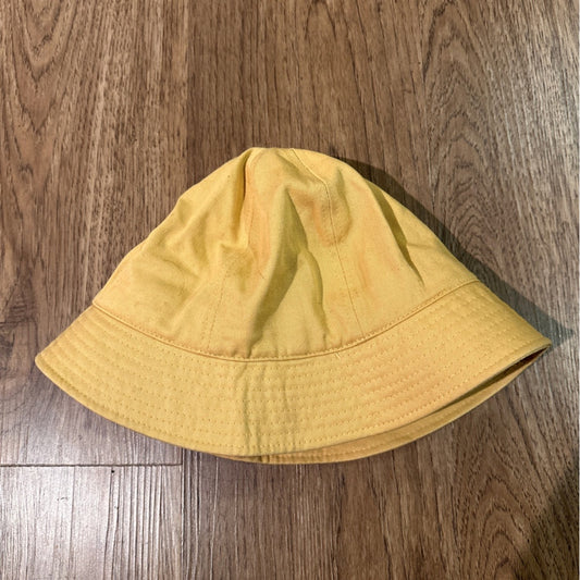 🍷Waltz cotton canvas embroidered yellow bucket hat