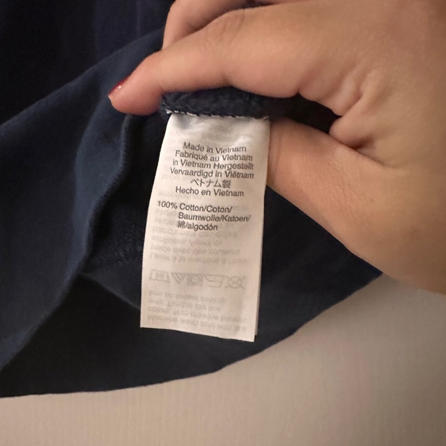 Madewell navy mock turtleneck french terry sweatshirt size small