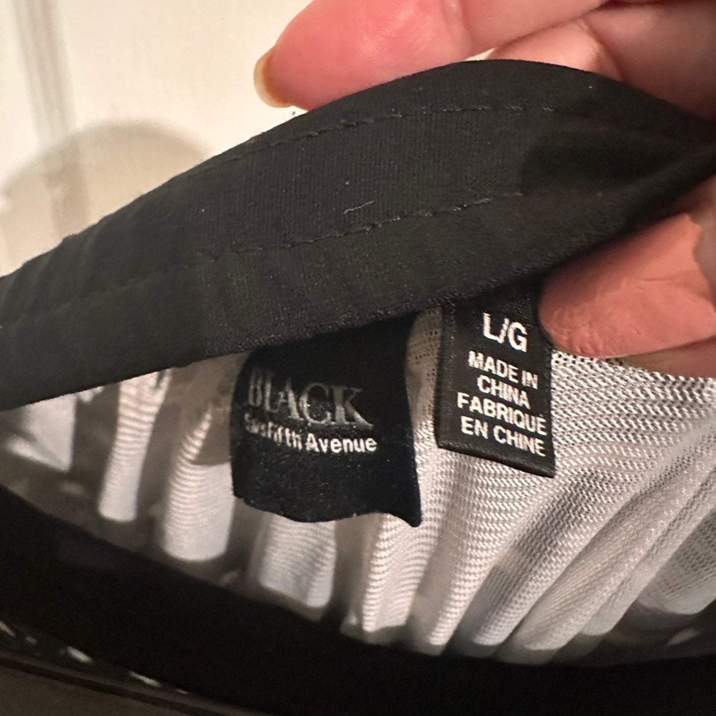 Black by Saks Fifth Ave black and white trouser pants size large